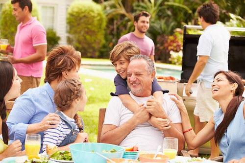 a photo of a family enjoying the outdoors 