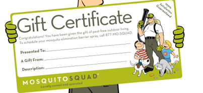 Gift certificate for Mosquito Squad