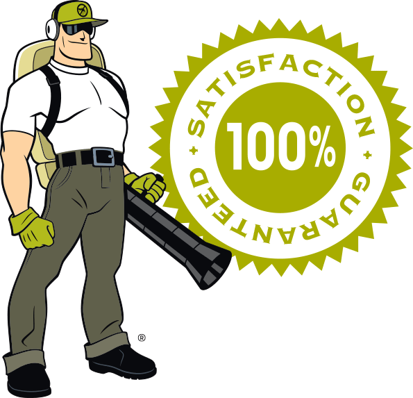 Mosquito Joe and a satisfaction guarantee logo