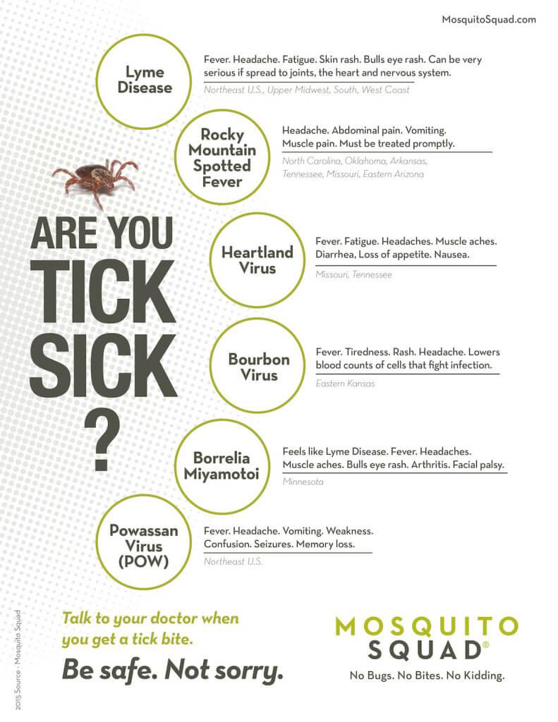 Common symptoms of Lyme Disease Inforgraphic 