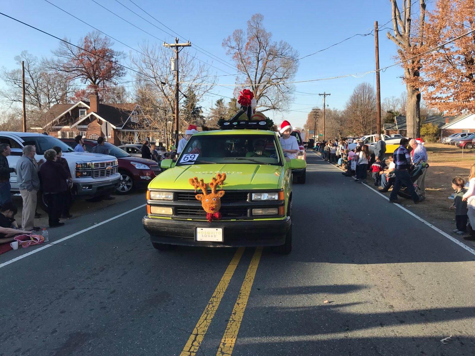 Mosquito Squad Car in Christmas Parade