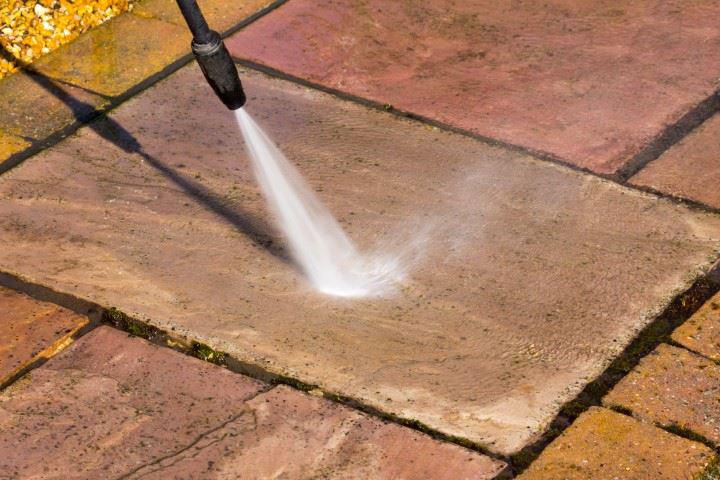 power washing patio