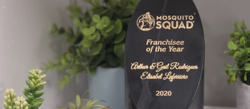 Serving the Area for 10 Years: Mosquito Squad of Southeastern Massachusetts Honored as Franchisee of the Year