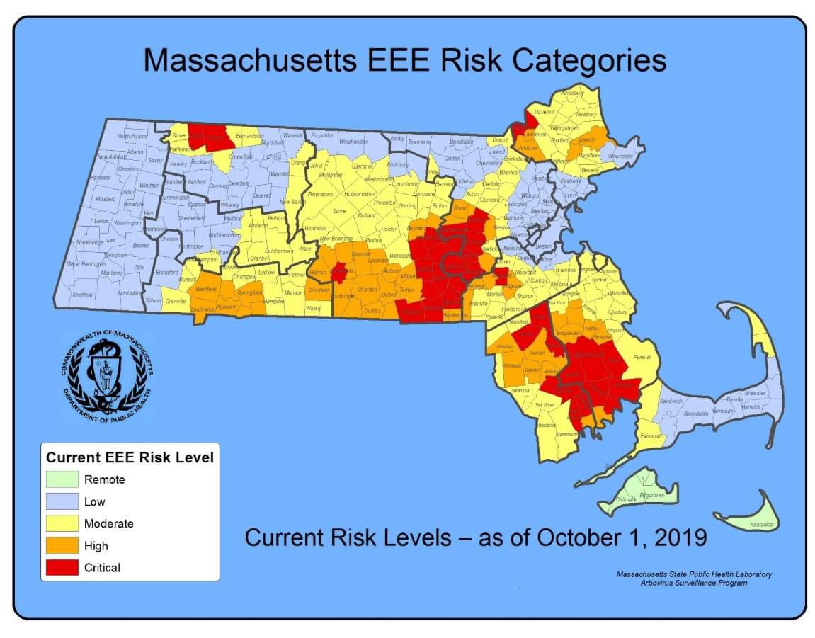 SE Mass mosquito results october 1 2019