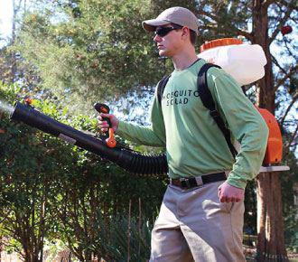 mosquito squad spraying for mosquitoes