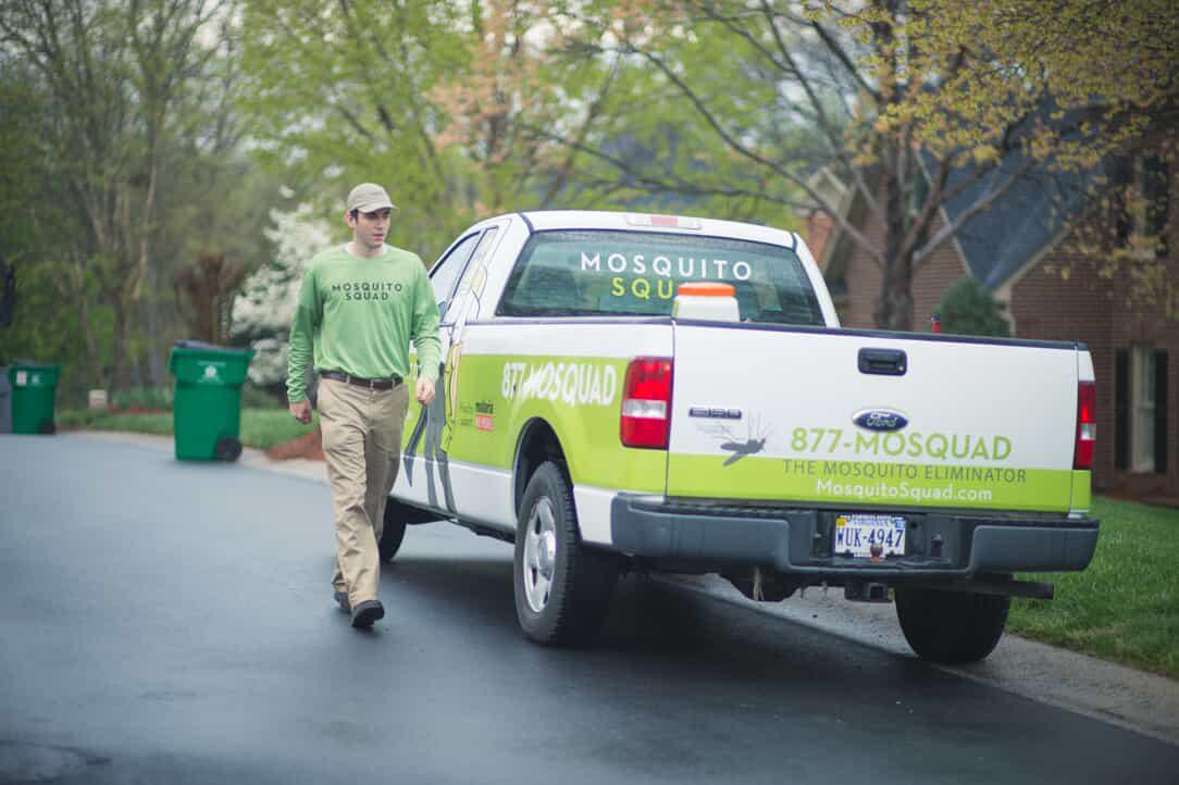 Mosquito Squad Truck & Employee